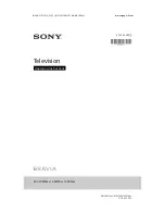 Sony Bravia KDL-43RF450 Operating Instructions Manual preview