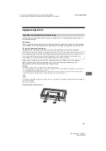 Предварительный просмотр 109 страницы Sony Bravia  KDL-43WG6 Series Reference Manual