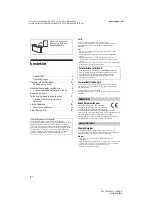 Предварительный просмотр 224 страницы Sony Bravia  KDL-43WG6 Series Reference Manual