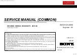 Предварительный просмотр 1 страницы Sony Bravia  KDL-43WG6 Series Service Manual