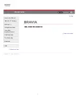 Preview for 1 page of Sony BRAVIA KDL-46HX729 I-Manual Online