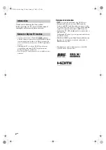 Предварительный просмотр 2 страницы Sony BRAVIA KDL-46V2500 Operating Instructions Manual