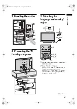 Предварительный просмотр 5 страницы Sony BRAVIA KDL-46V2500 Operating Instructions Manual