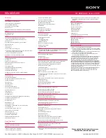 Preview for 2 page of Sony BRAVIA KDL-46V5100 Specifications