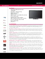 Sony Bravia KDL-46W5100 Specifications предпросмотр