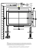 Preview for 1 page of Sony BRAVIA KDL-46XBR2 Dimensions