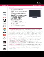 Sony BRAVIA KDL-46Z4100/S User Manual preview