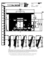 Предварительный просмотр 3 страницы Sony BRAVIA KDL-46Z4100 Dimensions
