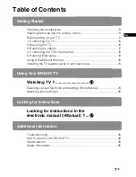 Preview for 7 page of Sony Bravia KDL-47W802A Operating Instructions Manual