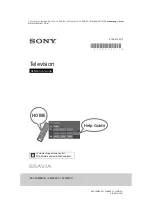 Preview for 1 page of Sony Bravia KDL-50W660G Reference Manual