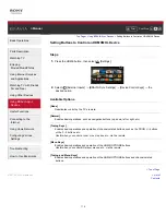 Предварительный просмотр 124 страницы Sony BRAVIA KDL-50W805B User Manual