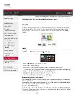 Предварительный просмотр 150 страницы Sony BRAVIA KDL-50W805B User Manual