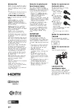 Preview for 2 page of Sony Bravia KDL-52LX900 Operating Instructions Manual