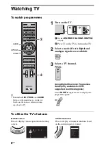 Preview for 8 page of Sony Bravia KDL-52LX900 Operating Instructions Manual