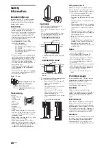 Preview for 20 page of Sony Bravia KDL-52LX900 Operating Instructions Manual