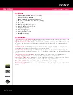 Preview for 1 page of Sony Bravia KDL-52S4100 Specifications