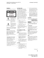 Предварительный просмотр 3 страницы Sony BRAVIA KDL-52XBR2 Operating Instructions Manual