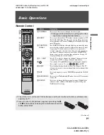 Предварительный просмотр 21 страницы Sony BRAVIA KDL-52XBR2 Operating Instructions Manual