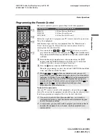 Предварительный просмотр 25 страницы Sony BRAVIA KDL-52XBR2 Operating Instructions Manual