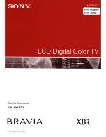 Sony Bravia KDL-52XBR7 Operating Instructions Manual предпросмотр