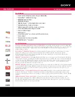 Preview for 1 page of Sony BRAVIA KDL-52Z5100 Specifications