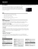 Preview for 1 page of Sony Bravia KDL-55BX520 Specifications