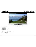 Sony BRAVIA KDL-55EX500 Troubleshooting Manual preview