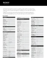 Preview for 3 page of Sony BRAVIA KDL-55HX750 Specifications