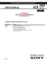 Preview for 1 page of Sony BRAVIA KDL-55HX751 Service Manual