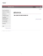 Sony Bravia KDL-60NX720 I-Manual Online preview