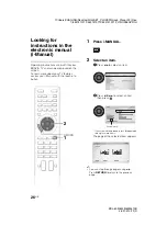 Предварительный просмотр 26 страницы Sony Bravia KDL-60W610B Operating Instructions /Setup Manual