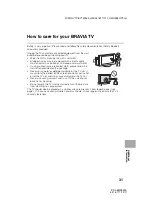 Предварительный просмотр 31 страницы Sony Bravia KDL-65W850A Operating Instructions Manual