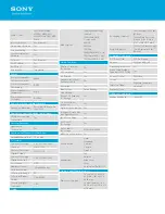 Preview for 3 page of Sony Bravia KDL-70R520A Specifications