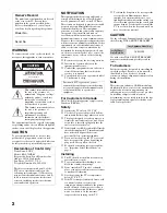 Preview for 2 page of Sony BRAVIA KDL-70XBR3 Operating Instructions Manual