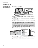 Preview for 16 page of Sony BRAVIA KDL-70XBR3 Operating Instructions Manual