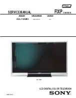 Preview for 2 page of Sony BRAVIA KDL-70XBR3 Service Manual