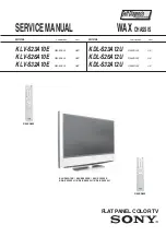 Sony Bravia KDL-S23A12U Service Manual предпросмотр