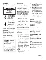 Preview for 3 page of Sony Bravia KDL-V32XBR2 Operating Instructions Manual