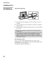 Preview for 16 page of Sony Bravia KDL-V32XBR2 Operating Instructions Manual