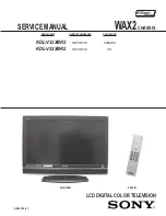 Preview for 2 page of Sony Bravia KDL-V32XBR2 Service Manual