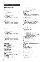 Preview for 136 page of Sony BRAVIA KDL-V40A11E Operating Instructions Manual