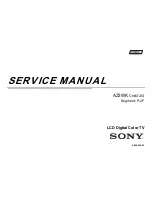 Предварительный просмотр 2 страницы Sony Bravia KLV-32BX350 Service Manual