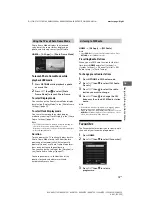 Предварительный просмотр 15 страницы Sony BRAVIA KLV-32R422E Operating Instructions Manual