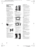 Предварительный просмотр 8 страницы Sony BRAVIA KLV-32W550A Operating Instructions Manual