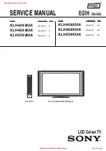 Sony bravia klv-40x450a Service Manual предпросмотр