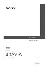 Предварительный просмотр 1 страницы Sony Bravia KLV-40Z550A Operating Instructions Manual