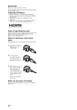 Предварительный просмотр 2 страницы Sony Bravia KLV-40ZX1 Operating Instructions Manual