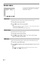 Preview for 22 page of Sony Bravia KLV-S19A10E Operating Instructions Manual