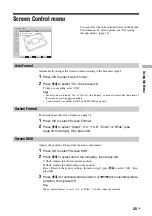 Предварительный просмотр 25 страницы Sony BRAVIA KLV-W40A10E Operating Instructions Manual