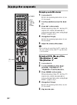 Предварительный просмотр 26 страницы Sony Bravia Theatre Sync RHT-G800 Operating Instructions Manual